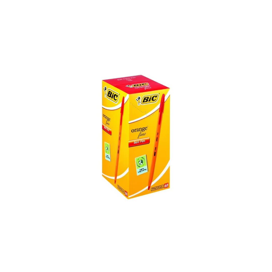 BIC Orange Barrel Fine Ballpoint Pen BOX OF 60