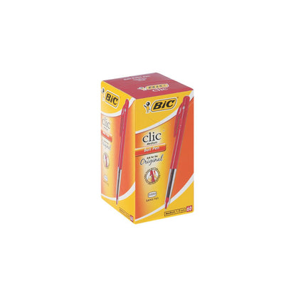 BIC Click Colour/Clear Medium Point 1.0mm Pen Box of 60