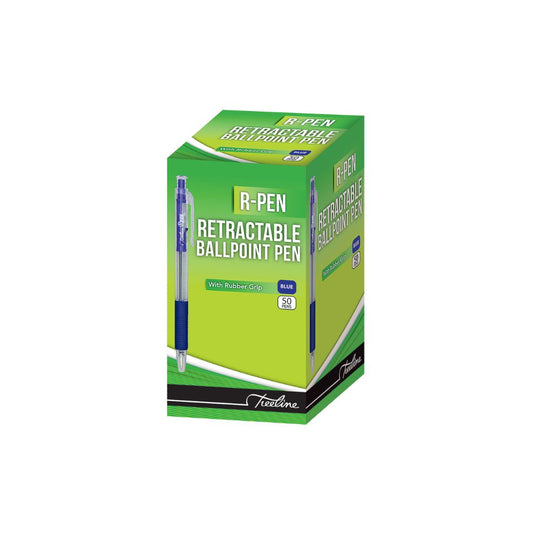 TREELINE R-Pen Retractable Crystal Barrel Ballpoint Pen BOX OF 50