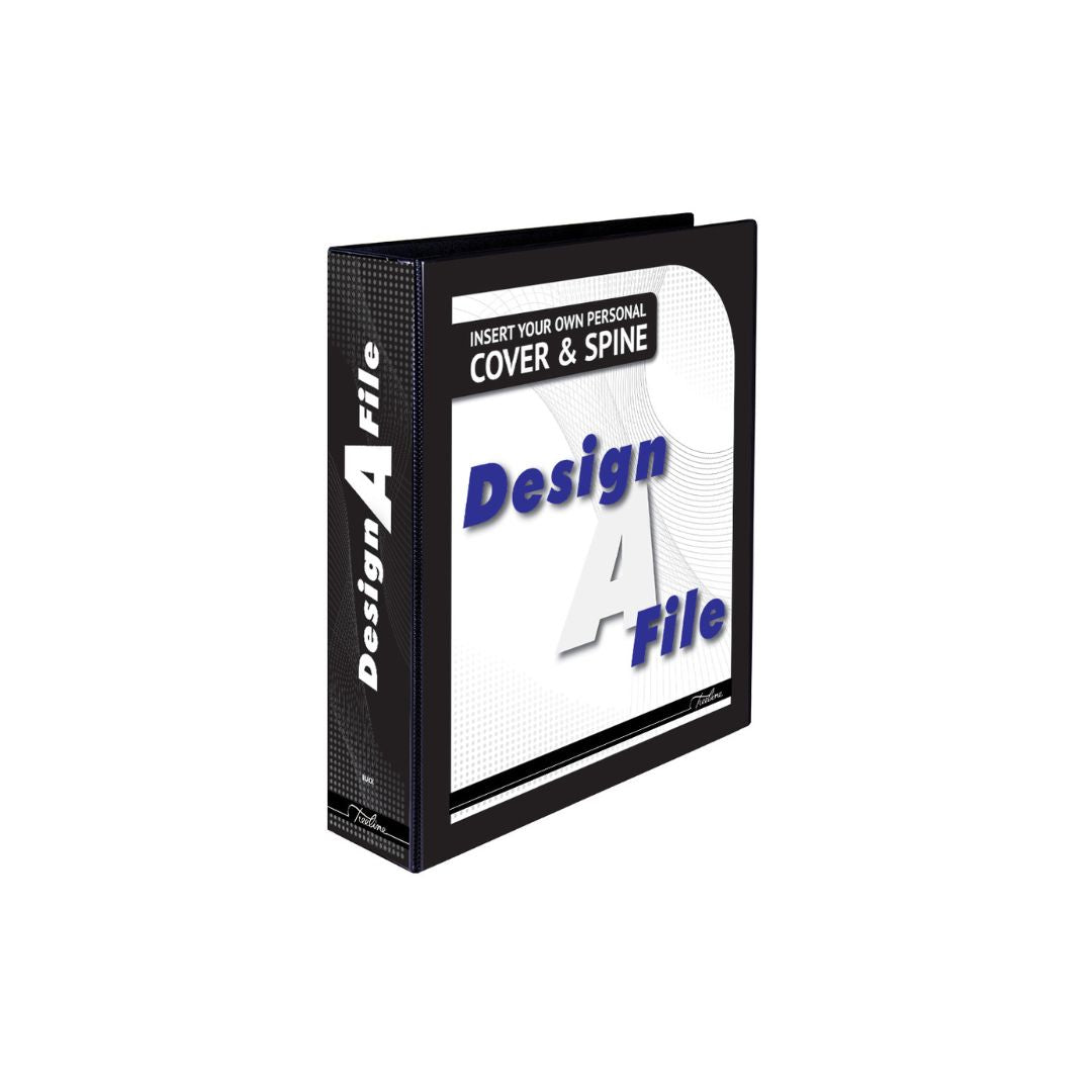 TREELINE Design-A-File A4 Lever Arch PVC with Overlay and Inside Pocket 70mm Spine Box of 10