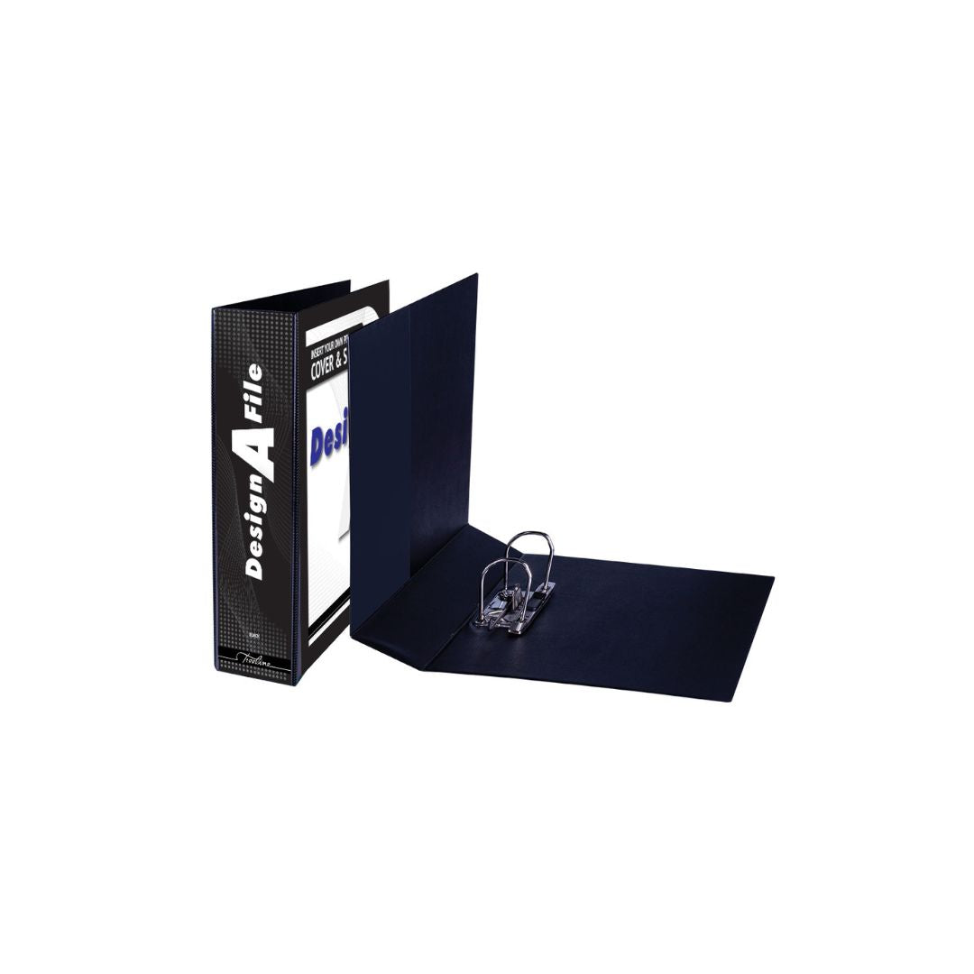 TREELINE Design-A-File A4 Lever Arch PVC with Overlay and Inside Pocket 70mm Spine Box of 10