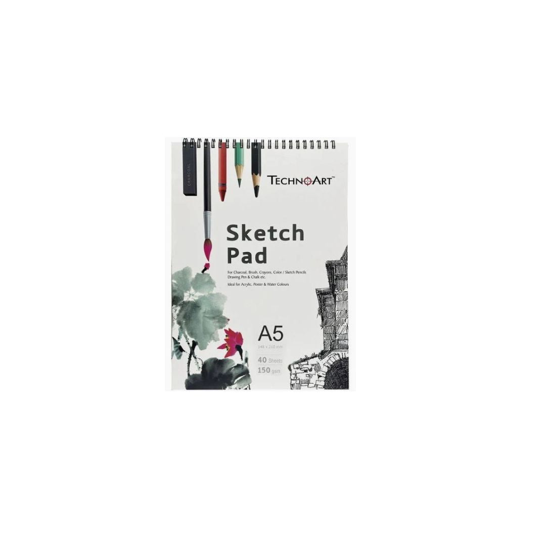 TECHNOART Sketch Pad - A5 150gsm, 40 sheets