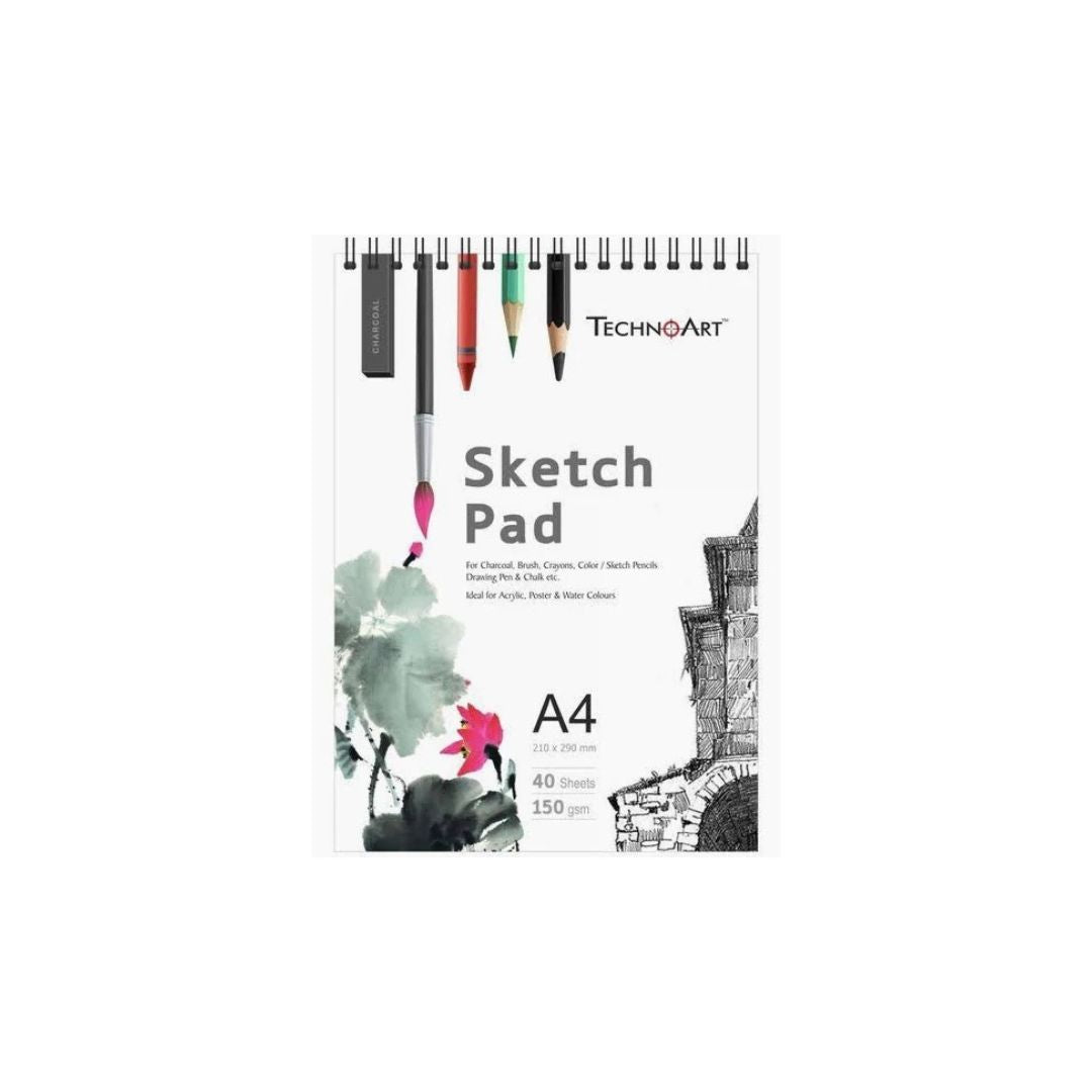 TECHNOART Sketch Pad - A4 150gsm, 40 sheets