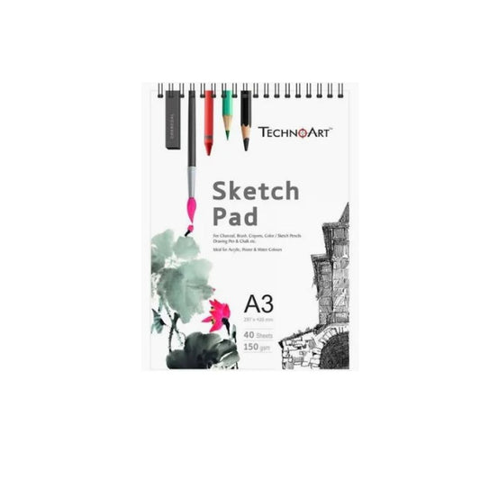 TECHNOART Sketch Pad - A3 150gsm, 40 sheets