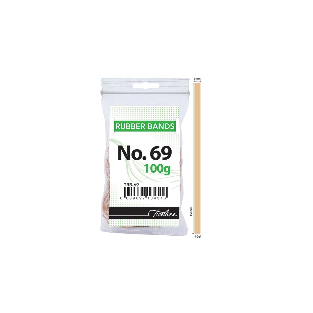 TREELINE Rubber Bands 100 gram 150 x 6mm No69