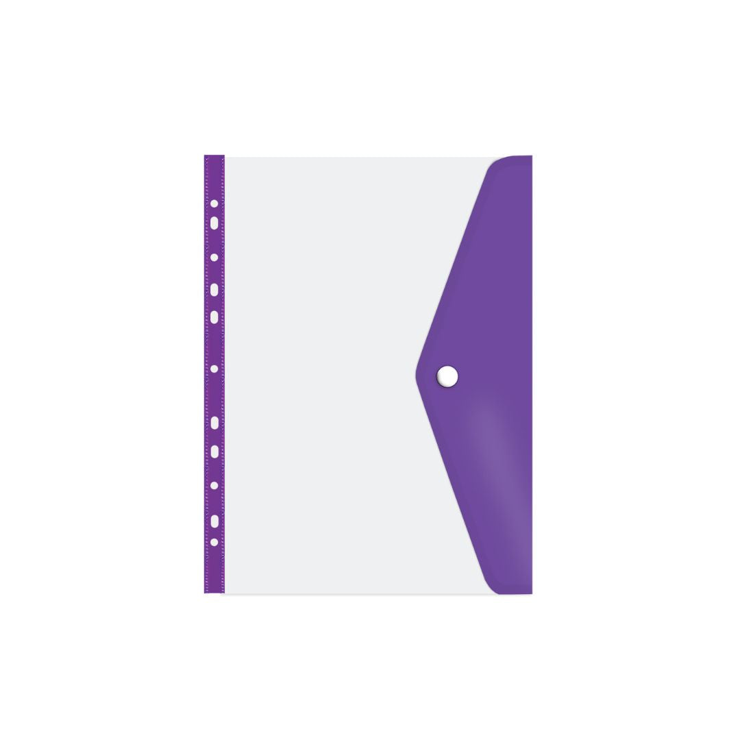 TREELINE  A4 Filing Carry Folder with Stud (Open Long Side) 180 Micron