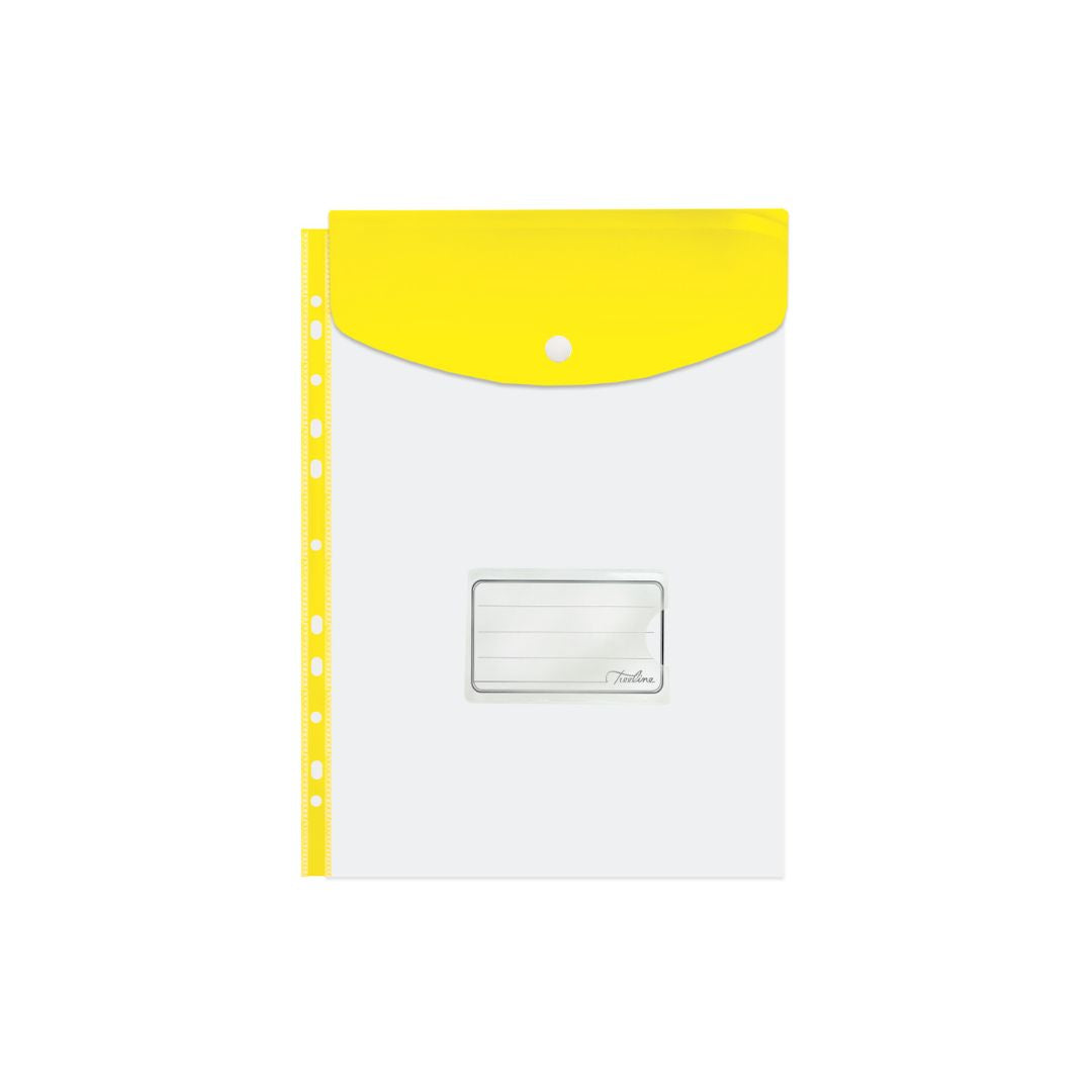 TREELINE  A4 Filing Carry Folder with Stud (Open Short Side) 180 Micron