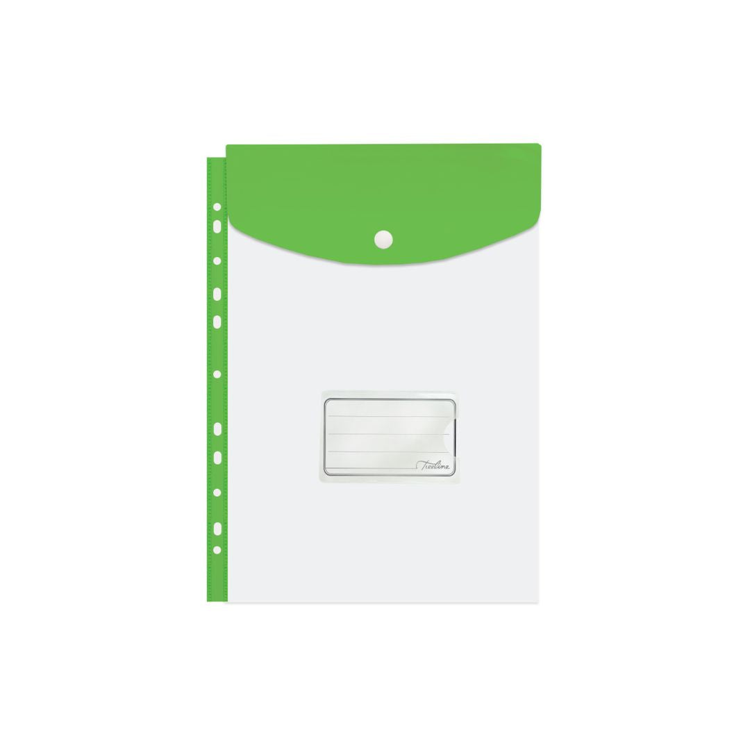 TREELINE  A4 Filing Carry Folder with Stud (Open Short Side) 180 Micron