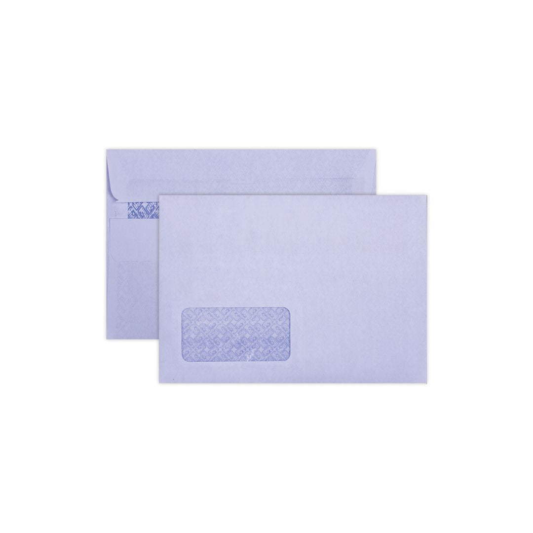LEO C6  Window Self Seal 114 x 162mm 80gsm Opaque White Box of 500