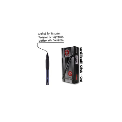 UNI XSG-R7 Click Gel Black Pen Box of 12