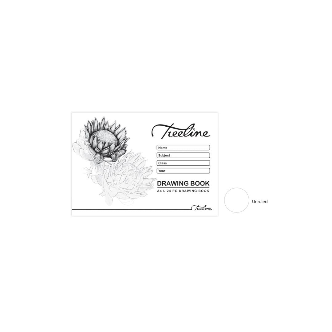 TREELINE A4 Landscape 24 pg Soft Cover Drawing Book