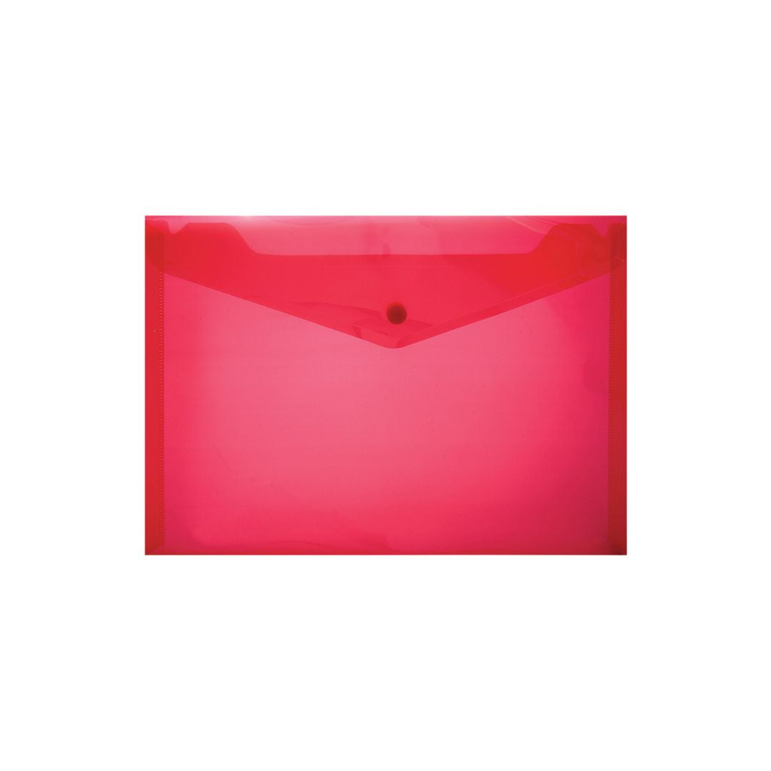 TREELINE Folder A3 PVC Carry Folder with Stud 200 Micron 6 Pack