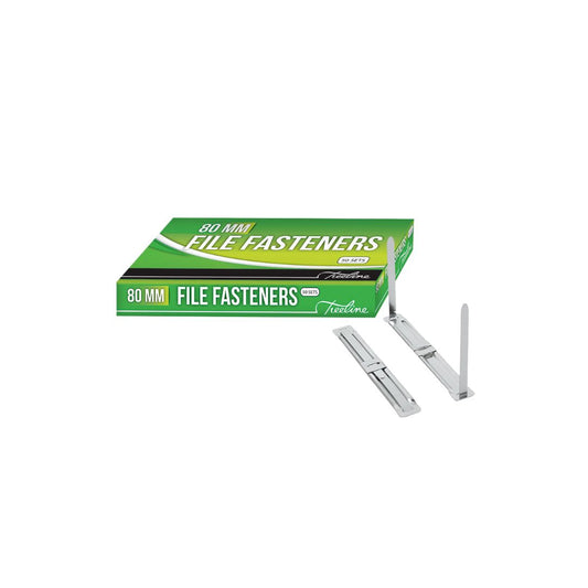 File Fastner Treeline 80mm Stainless Steel 50's