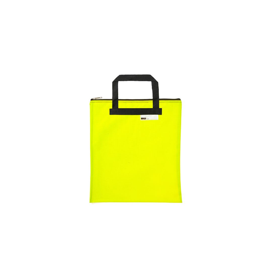 MEECO A4 Nylon Book Carry bag with zip closure 380mm X 340mm Extra Large
