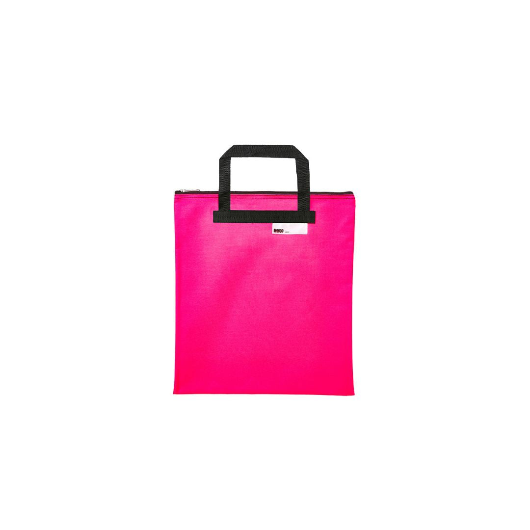 MEECO A4 Nylon Book Carry bag with zip closure 380mm X 340mm Extra Large