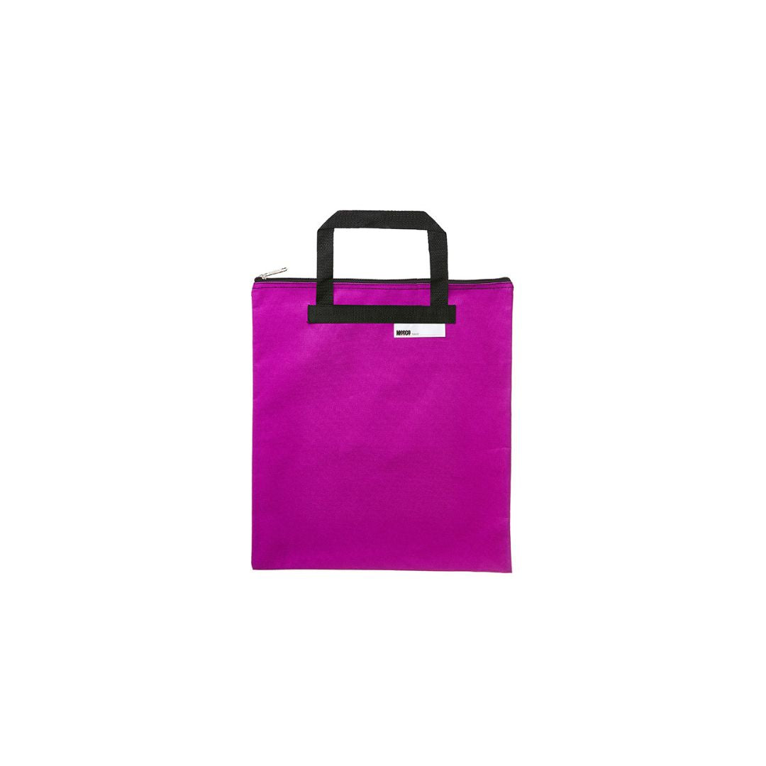 MEECO A4 Nylon Book Carry bag with zip closure 380mm X 340mm Extra Large