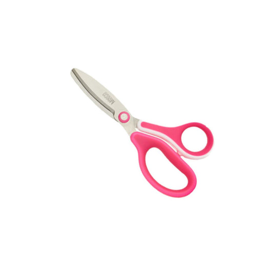 MEECO Executive Scholastic Scissors Left Handed Neon Pink 140mm