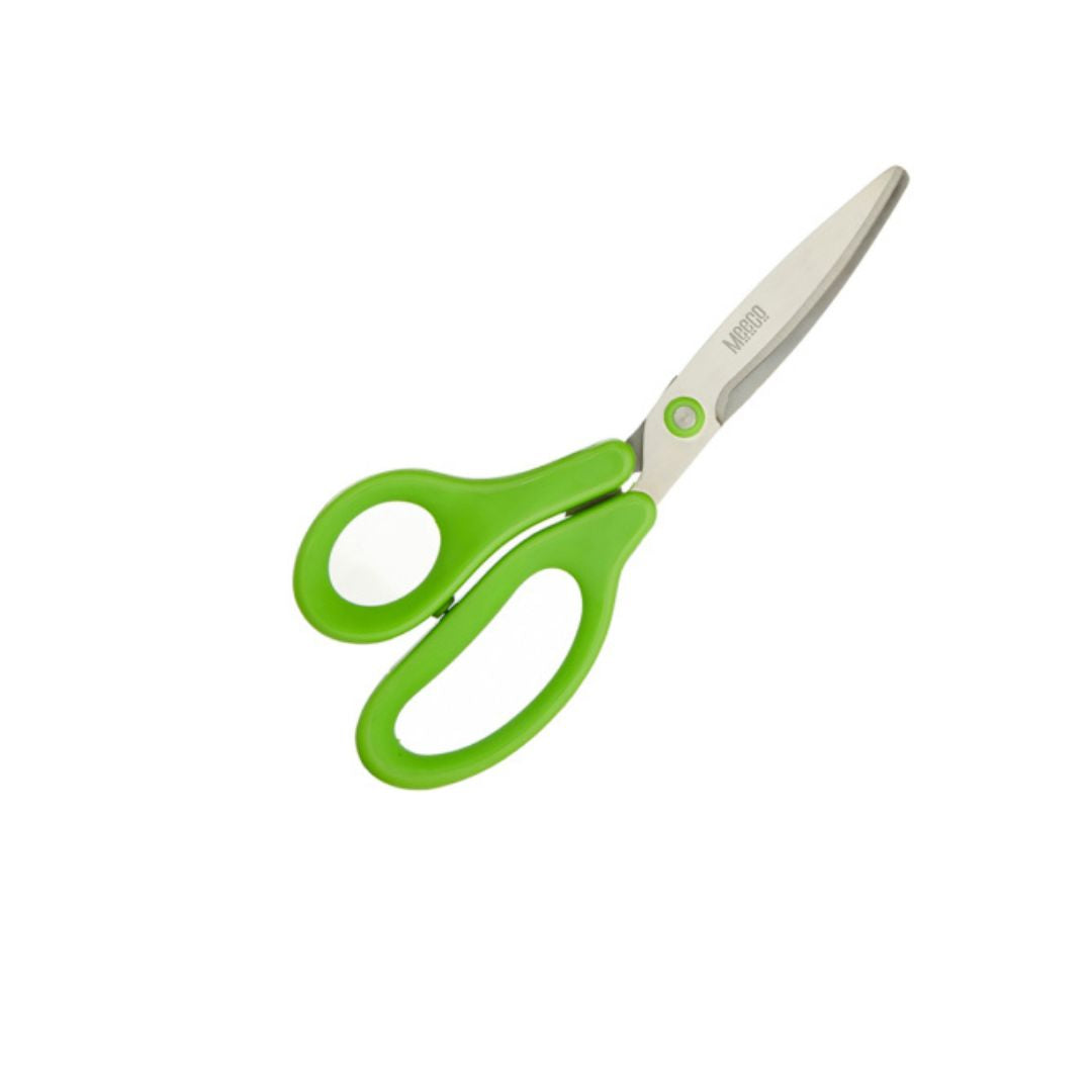 MEECO Executive Scholastic Scissors Right Handed Neon Green 212mm