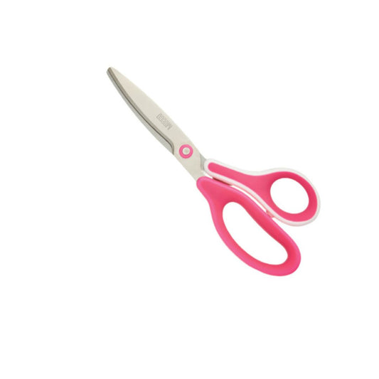MEECO Executive Scholastic Scissors Left Handed Neon Pink 212mm