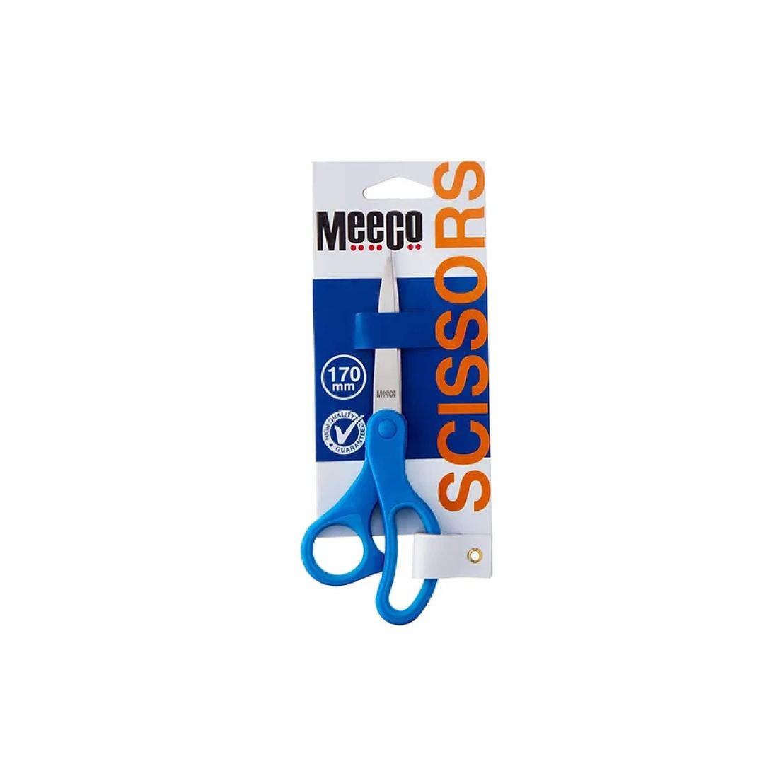 MEECO Executive Scholastic Scissors Right Handed Blue 170mm