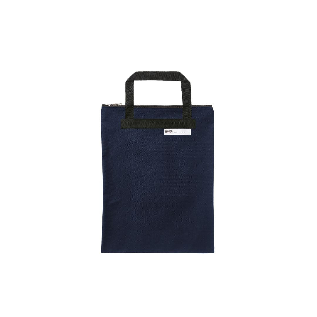 MEECO A4 Nylon Book Carry bag with zip closure 380mm X 290mm Standard Size
