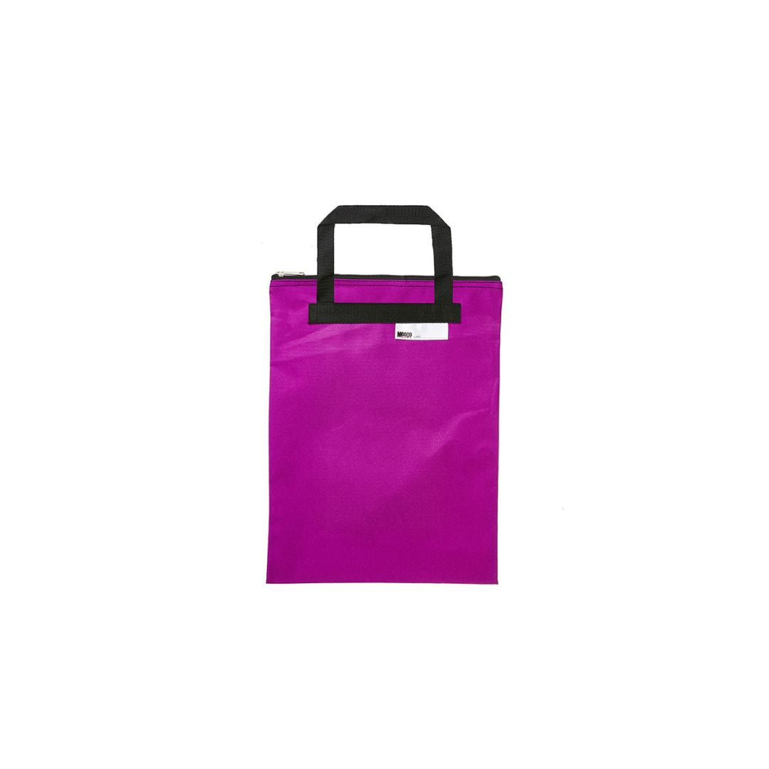 MEECO A4 Nylon Book Carry bag with zip closure 380mm X 290mm Standard Size