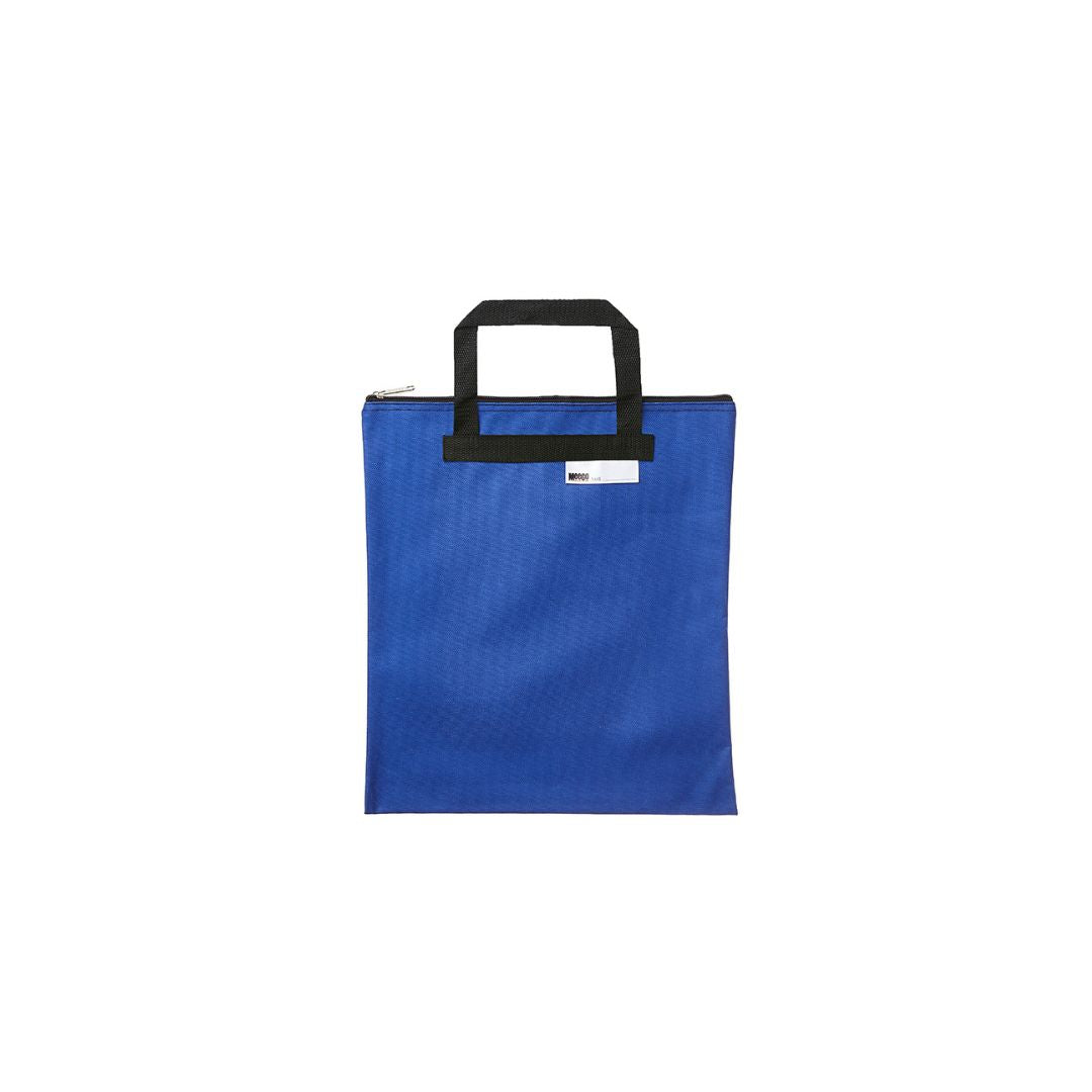 MEECO A4 Nylon Book Carry bag with zip closure 380mm X 340mm Extra Large