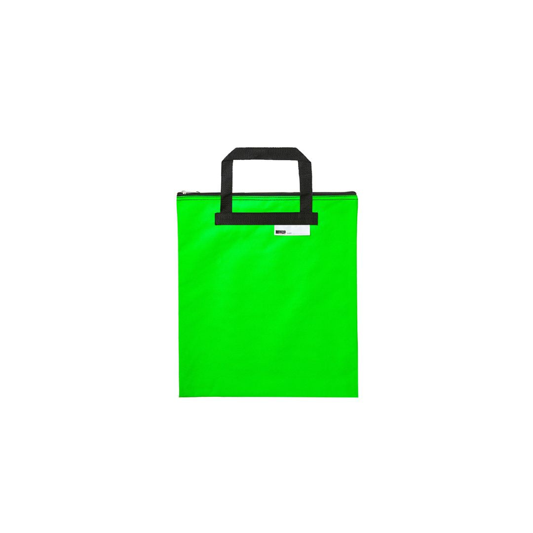 MEECO A4 Nylon Book Carry bag with zip closure 380mm X 340mm Extra Large