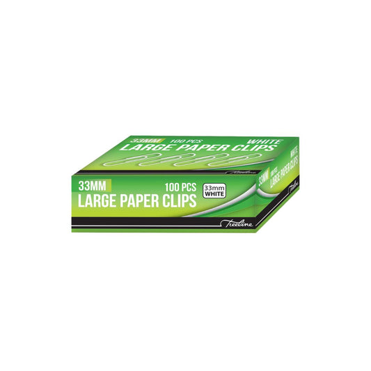 Paper Clips Treeline 33mm PVC Coated 100's Gem Clips