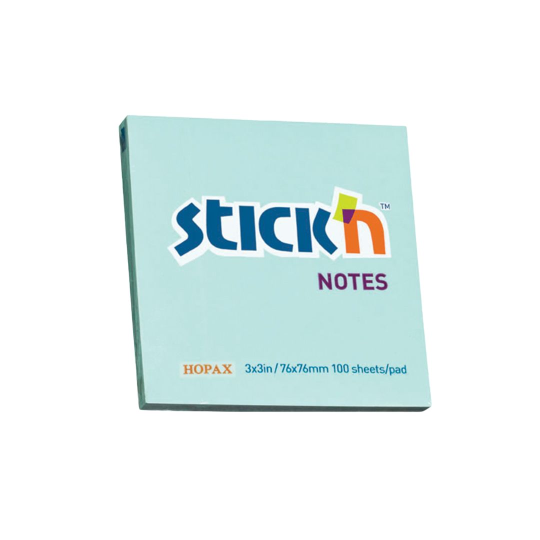 STICK n NOTE  Pastel Notes (654) 3"x3" - 100 Sheets Per Pad