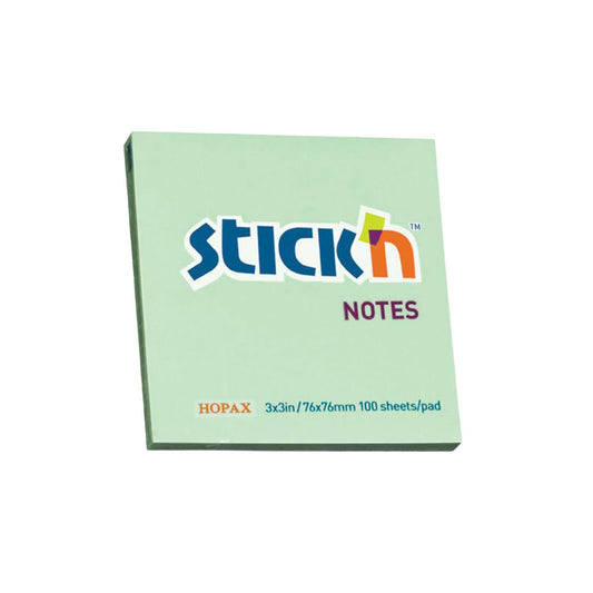 Stick n Note  Pastel Notes (654) 3"x3" - 100 Sheets Per Pad