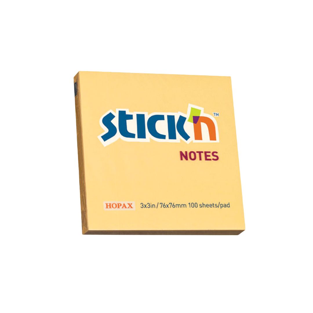 STICK n NOTE  Pastel Notes (654) 3"x3" - 100 Sheets Per Pad