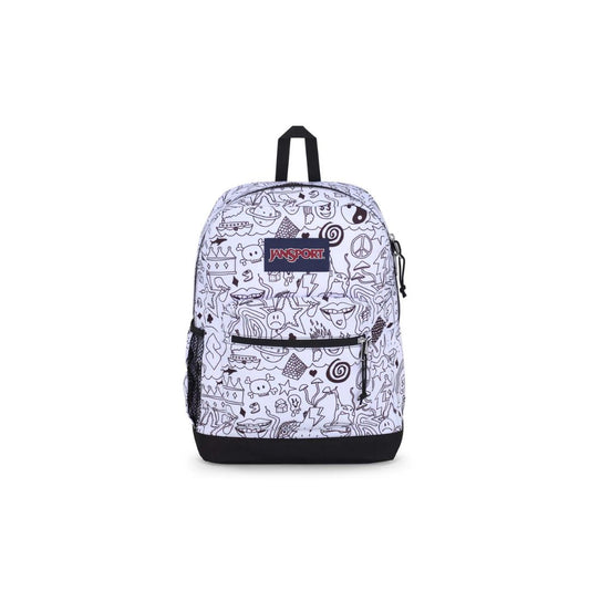JANSPORT Cross Town PLUS Backpack Printed Broken Broasdcast