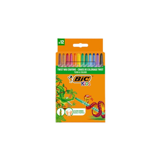 Crayons Retractable BIC Wallet of 12