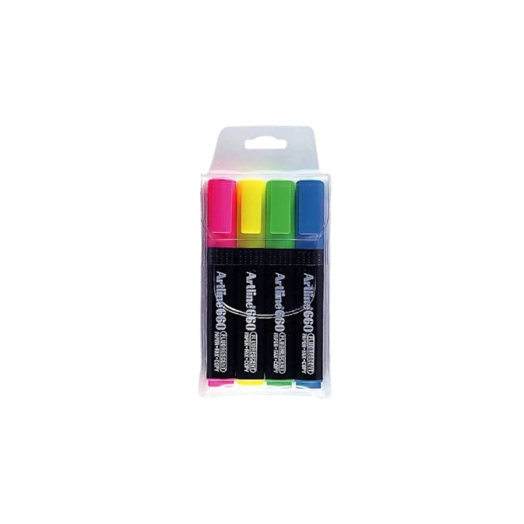 Highlighter Artline EK 660 Wallet of 4