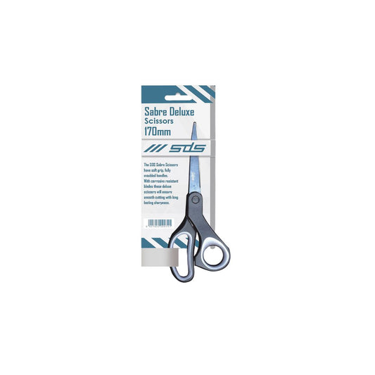 Scissors SDS Black Handle Sabre Deluxe Scissors 170mm