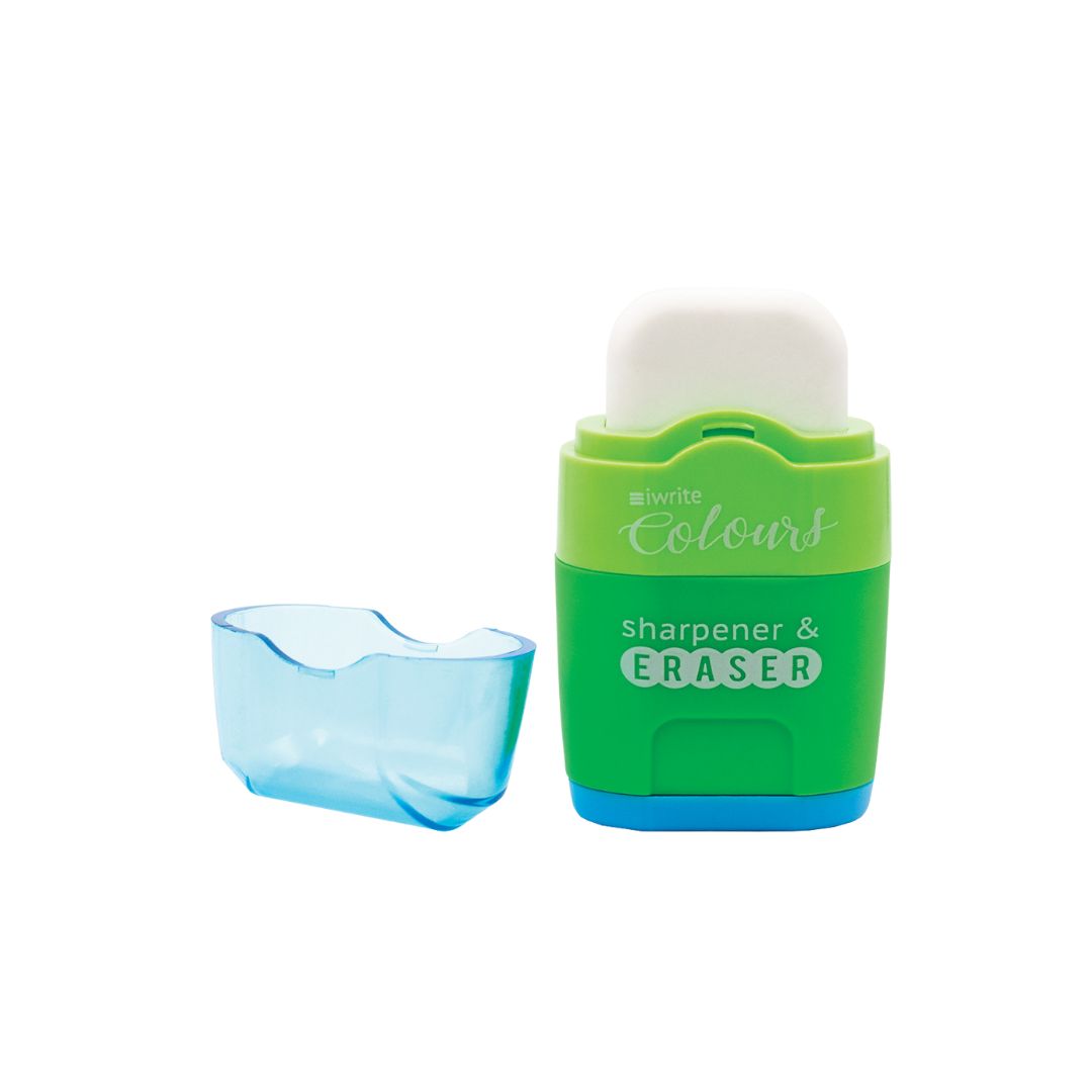 Sharpwriter Eraser IWRITE Pencil Sharpener & Eraser – TradInno